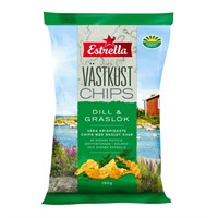 VÄSTKUSTCHIPS DILL & GRÄSLÖK 10 x 180 g