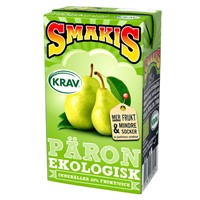 SMAKIS PÄRON KRAV BRICK 25CL - 27 st