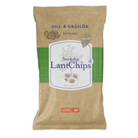 LantChips Dill Räfflade 10 x 200g