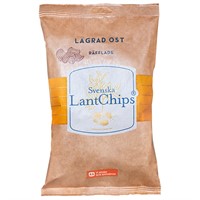 LantChips Lagrad Ost Räfflade 10 x 200g