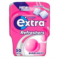 EXTRA REFRESHERS BUBBLE MINT 67G