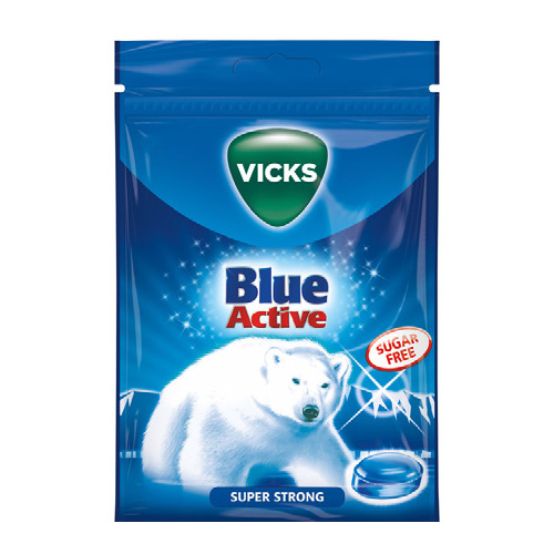 VICKS BLUE ACTIVE SF. PÅSE 72 GR(9010)