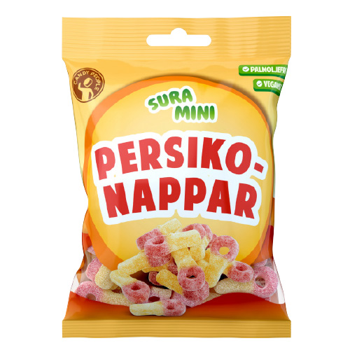 SURA MINI PERSIKORNAPPAR 70G