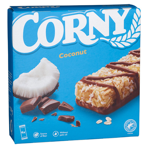CORNY MÜSLIBARS COCONUT 6-PACK 25G