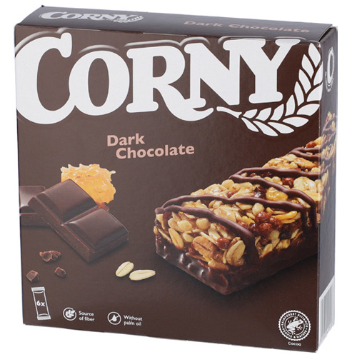 CORNY MÖRK CHOKLAD 6-PACK 25G