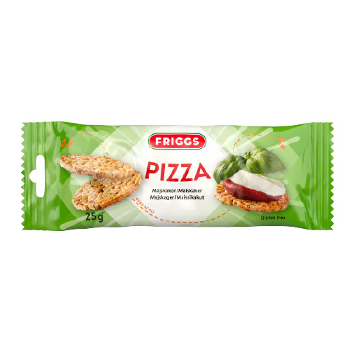 Friggs Majskakor Snackpack Pizza GF 25G