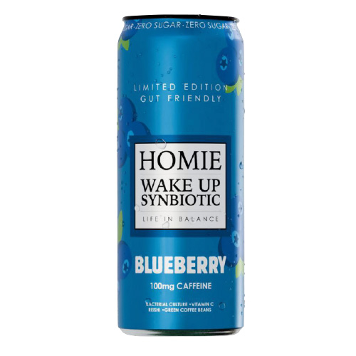 Homie Wake Up Synbiotic Blueberry 33CL