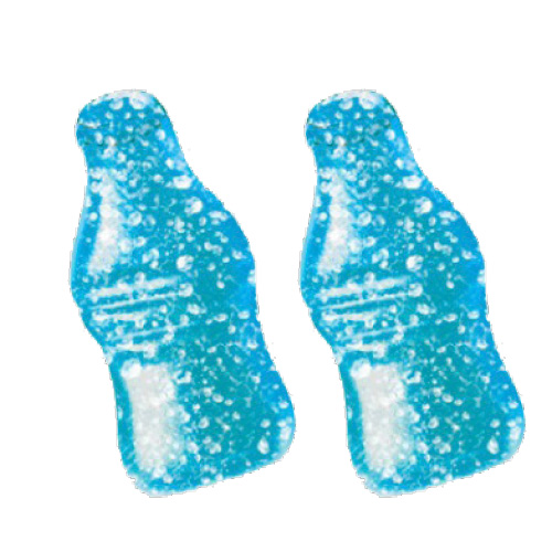 SOUR GUMMY BLUE RASPBERRY BOTTLE 1KG