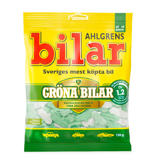Ahlgrens bilar Gröna bilar 42 x 100g