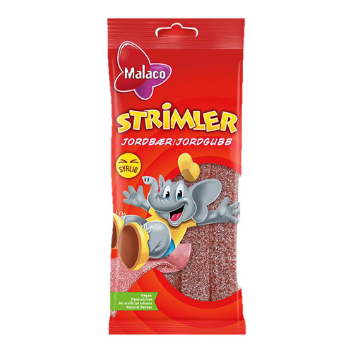 Strimler Strawberry 30x80g