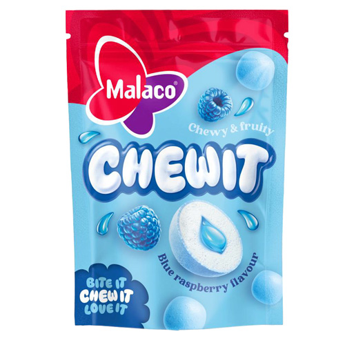 Malaco Chewit Blue Raspberry 9x115g