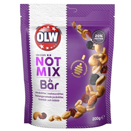 AA* Nötmix med Bär 200 gr