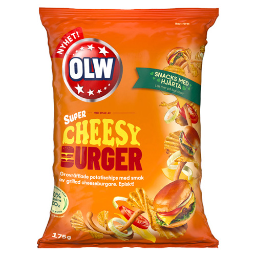 OLW Cheesy Burger 21 x 175g