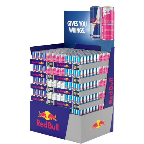 RED BULL SUMMER 1/2-PALL 25CL MIX ORG/WHITE PEACH/SF