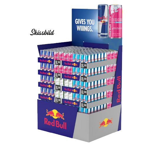 RED BULL 1/2-PALL 25CL 6 SMAKER
