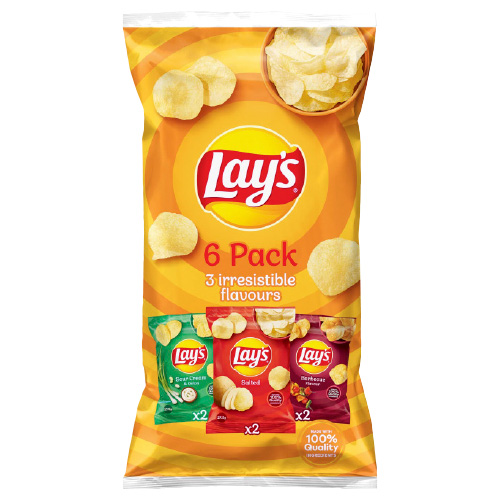LAYS 6 PACK 14X6X27.5G