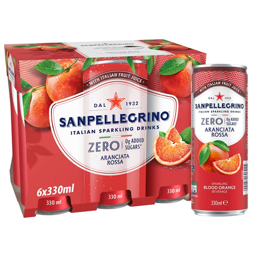 San Pellegrino Aranciata Rossa ZERO 6-pack